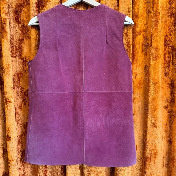 American Vintage Maroon Vest with Brass Details - Picture 4 of 6